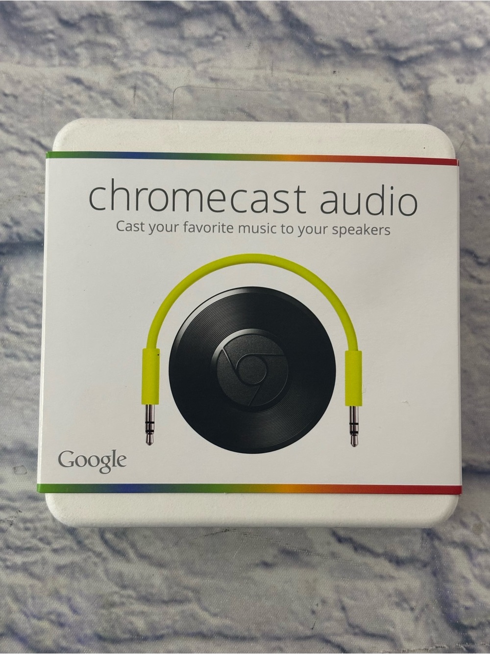 Google Chromecast Audio Device Media Streaming Black NEW Open Box